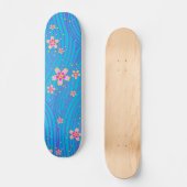 rosa lila und blau skateboard (Vorderseite)