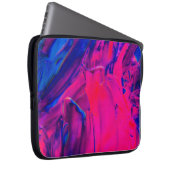 Rosa, Lila und blaue Acrylmalerei Laptopschutzhülle (Vorne Rechts)