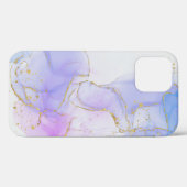 Rosa, Lila und blaue Alkoholtinte Case-Mate iPhone Hülle (Rückseite (Horizontal))