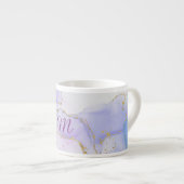 Rosa, Lila und blaue Alkoholtinte Espressotasse (Vorderseite Rechts)