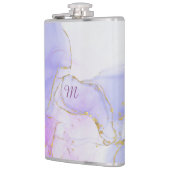 Rosa, Lila und blaue Alkoholtinte Flachmann (Links)