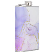 Rosa, Lila und blaue Alkoholtinte Flachmann (Rechts)