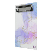 Rosa, Lila und blaue Alkoholtinte Mini Klemmbrett (Gewinkelt2)