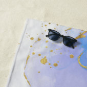 Rosa, Lila und blaue Alkoholtinte Strandtuch (Beispiel)