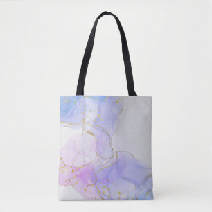 Rosa, Lila und blaue Alkoholtinte Tasche