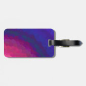 Rosa-, Lila und Blauerabstrakter Sonnenuntergang Gepäckanhänger (Rückseite horizontal)