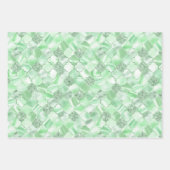 Rosa, Lila und grün marokkanisches Quatrefolie Geschenkpapier Set (Vorderseite 3)