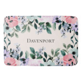 Rosa Lila und grüne Farbe Badematte (Vorderseite)