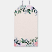 Rosa Lila und grüne Farbe Geschenkanhänger (Rückseite)