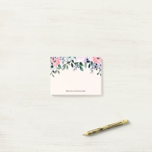 Rosa Lila und grüne Farbe Post-it Klebezettel (Auf Schreibtisch)