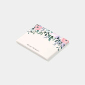 Rosa Lila und grüne Farbe Post-it Klebezettel (angewinkelt)