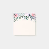 Rosa Lila und grüne Farbe Post-it Klebezettel (Vorderseite)