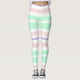 Rosa, Lila und grüne Leggings