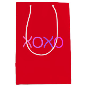 Rosa, lila und Lavendel Xoxo schön rot Mittlere Geschenktüte