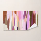 Rosa, Lila und orange abstrakt Badhandtuch Set (Handtuch)