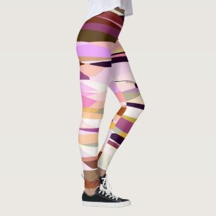 Rosa, Lila und orange abstrakt Leggings