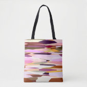Rosa, Lila und orange abstrakt Tasche (Vorderseite)