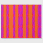 Rosa, lila und orange gestreift geschenkpapier (Flach)