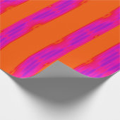 Rosa, lila und orange gestreift geschenkpapier (Ecke)