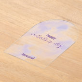 Rosa - Lila Valentinstag Acryleinladungen (Ablage )