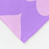 Rosa - Lila Valentinstag Fleecedecke (Ecke)