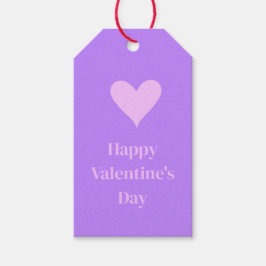 Rosa - Lila Valentinstag Geschenkanhänger