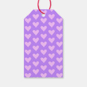 Rosa - Lila Valentinstag Geschenkanhänger (Rückseite)