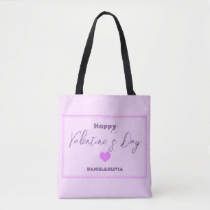 Rosa - Lila Valentinstag Tasche
