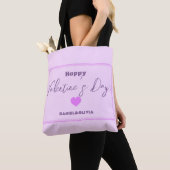 Rosa - Lila Valentinstag Tasche (Von Nahem)