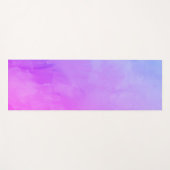 Rosa Lila Venezianische Abstrakte Wasserfarbe Yogamatte (Vorderseite (Horizontal))