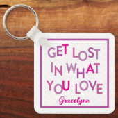 Rosa/Lila verlieren Sie im Schlüsselanhänger, in d Schlüsselanhänger (Vorderseite)