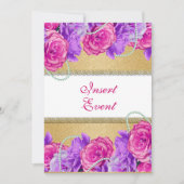 Rosa lila Verlobung Einladung (Vorderseite)
