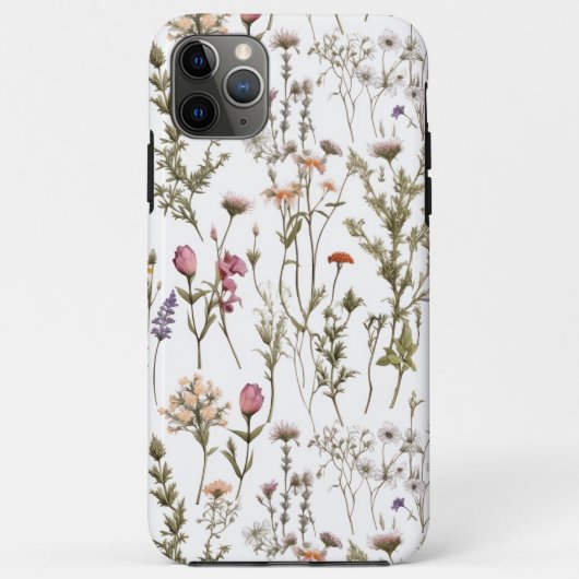 Rosa lila Wasserfarbe Wildblume  Case-Mate iPhone Hülle (Rückseite)