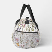 Rosa lila Wasserfarbe Wildblume Duffle Bag (Rechts)