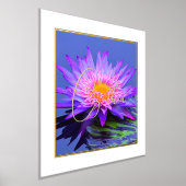 Rosa Lila Wasserlilie mit Forelame Foliendrucke (Ablage )