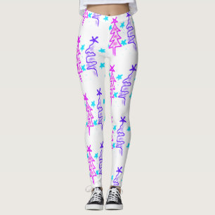 Rosa Lila Weihnachtsfeiertage Weihnachten Leggings