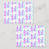 Rosa Lila Weihnachtsfeiertage Weihnachten Mitteilungskarte (Vorne/Hinten)