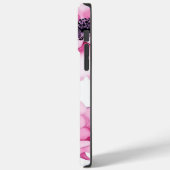 Rosa Lila Weißblütenästhetik Case-Mate iPhone Hülle (Rückseite / Links)