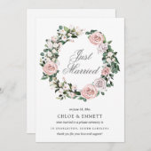 Rosa Lila weiße Blüte nur verheiratet Eloption Ankündigung (Vorne/Hinten)