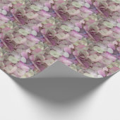 Rosa, Lila, weiße Hydrangea-Blume - Blütenbildung Geschenkpapier (Ecke)
