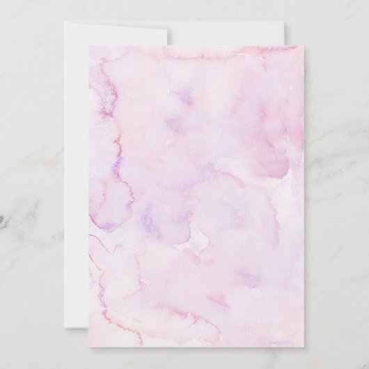 Rosa Lila Wiesenblütenschmetterlinge ist unterwegs Einladung (Rückseite)