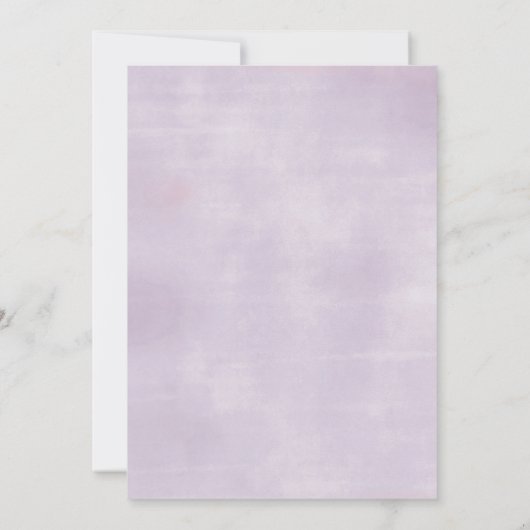 Rosa Lila Wildblume Schmetterlinge Kinderdusche Einladung (Rückseite)