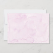 Rosa Lila Wildblumen Kinderdusche Dankeskarte (Rückseite)