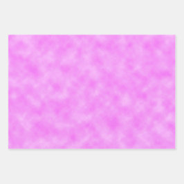 Rosa-lila Wolken Abstract Art Design Geschenkpapier Set