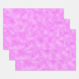 Rosa-lila Wolken Abstract Art Design Geschenkpapier Set