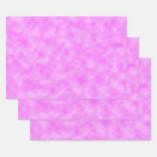 Rosa-lila Wolken Abstract Art Design Geschenkpapier Set