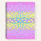 Rosa, Lilac, Gelb und Sky Blue Geometric Notizblock (Vorderseite)