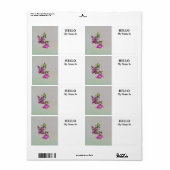 Rosa Lilacs und Blätter (Vorne)