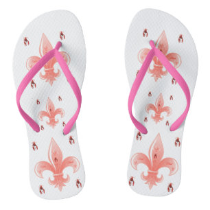 Rosa Lilie Flip Flops Badesandalen