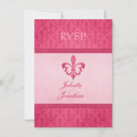 Rosa Lilie - Hochzeit RSVP